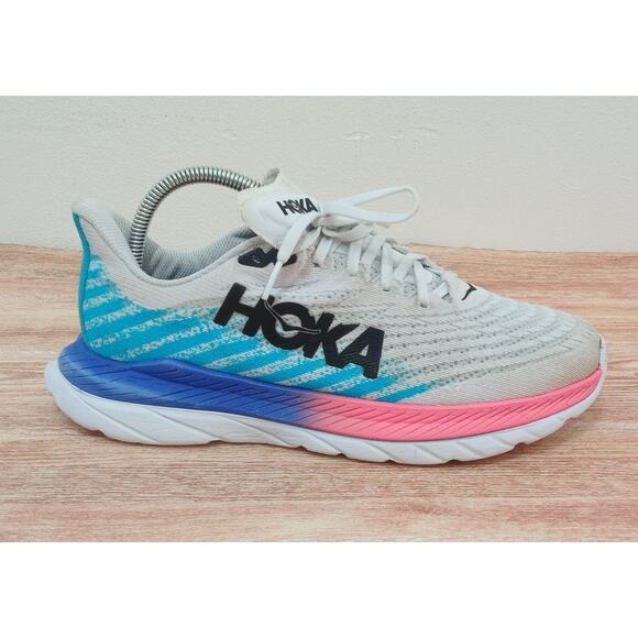 Hoka One One Mach 5 Women's Sneakers WHITE MULTICOLOR 8 B - Picture 4 of 10